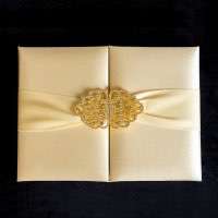 Hardcover Slap-up Invitation Card Champagne Invitation Card